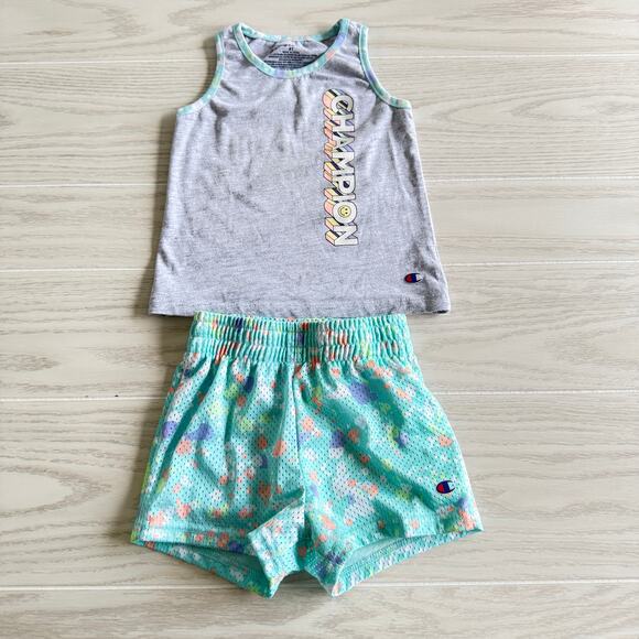 Champion Toddler Girls 2-Piece Athleticwear Tank & Short Set Size 4T - Picture 1 of 4
